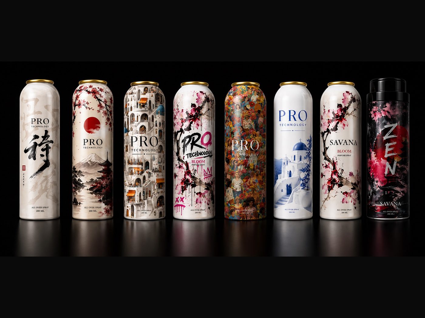PRO TECHnology — Aluminium giveaway cans for a Dubai World Trade Centre event
