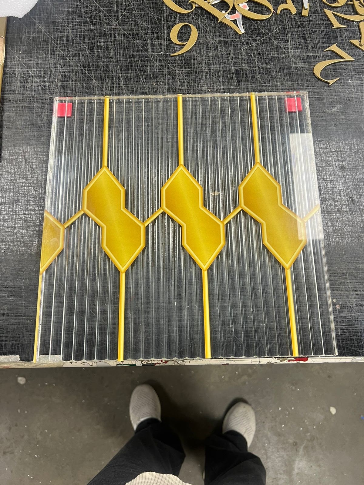 UV printing on glass in Dubai 2026, full colour artwork cured onto the panel
