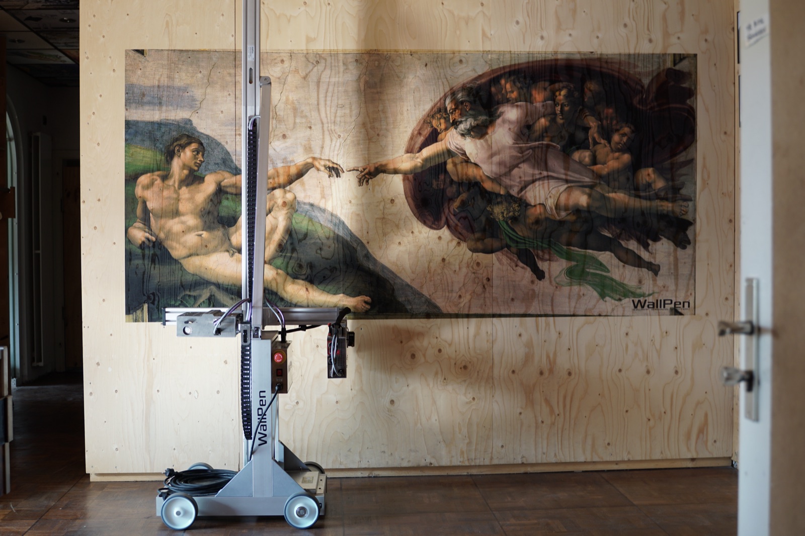Wall printing in Dubai and the GCC, a mural printed direct onto architecture