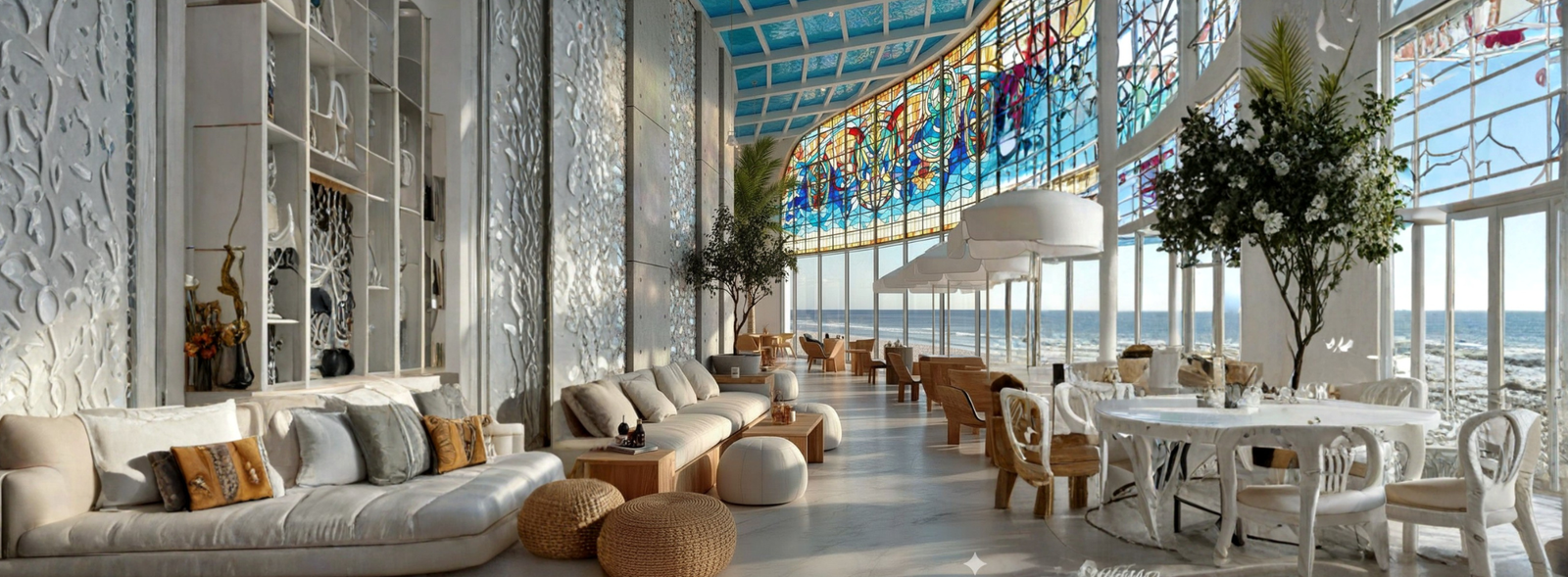 Transform high-rise glass ceilings with custom printing. Sleek, high-resolution designs that enhance light and elegance.