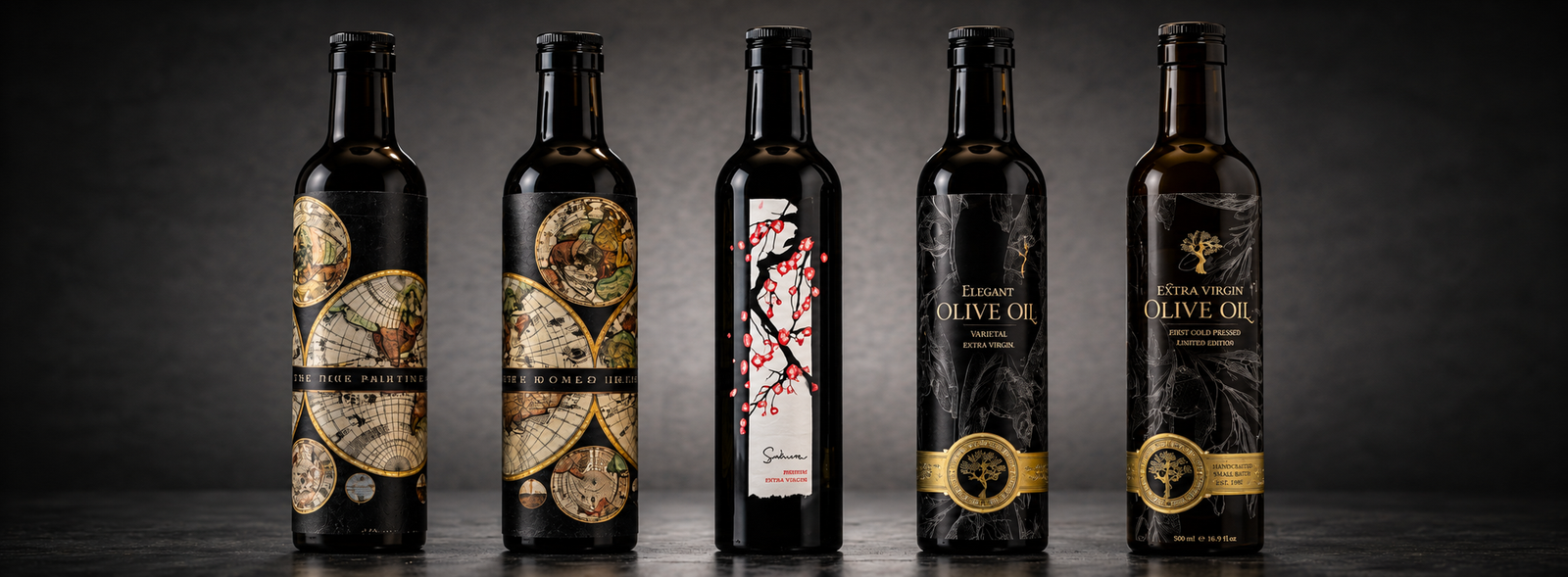 Custom printed bottles with premium direct UV printing, detailed artwork, and durable luxury finishes for branded packaging.